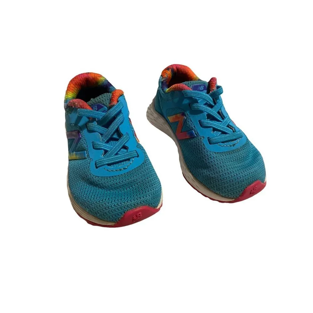 New Balance Arishi v2 Fresh Foam Sneaker Toddler Sz 5‎ Rainbow Accent